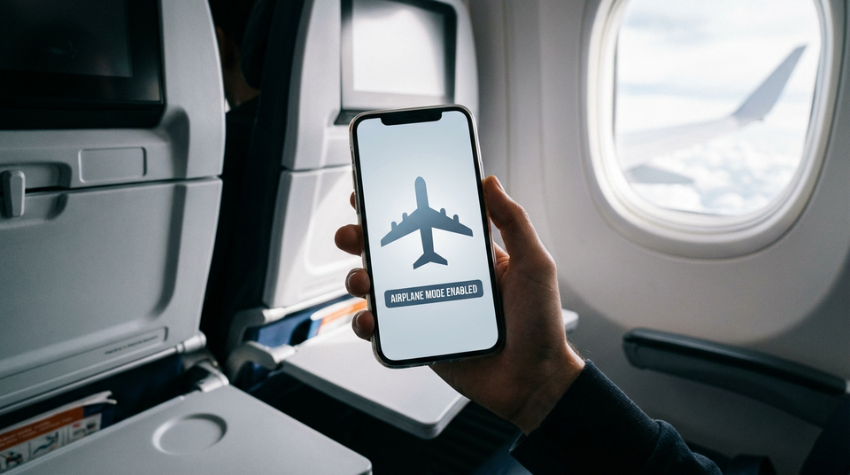 What happens when you turn on airplane mode?